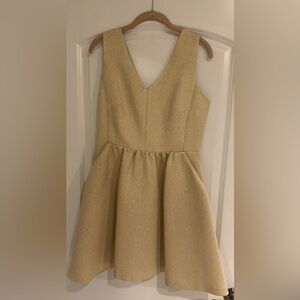 Vineyard vines gold cocktail dress